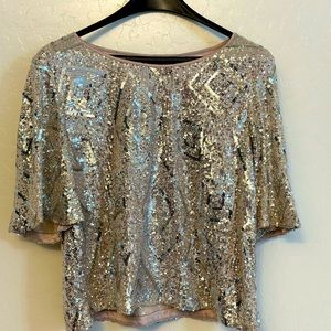Sequin Silver Blouse